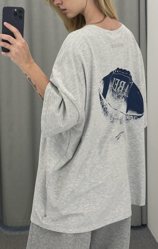 Футболка объемная RUGBY GREY