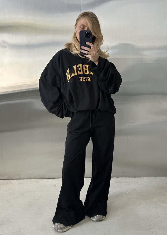 Свитшот с защипами тонкий