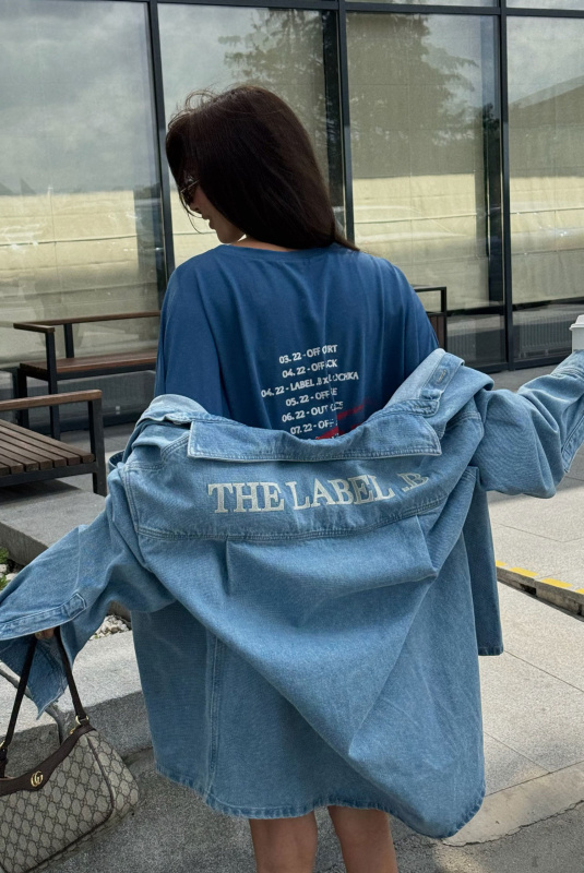 Футболка объемная с принтом SOLDOUT BLUE Футболка объемная с принтом SOLDOUT BLUE