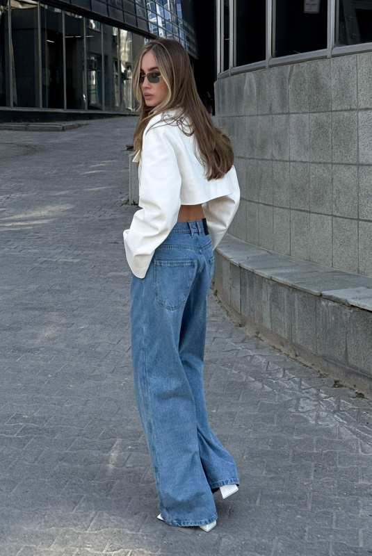 Рубашка укороченная белый ULLA & LABEL .B Рубашка укороченная белый ULLA & LABEL .B