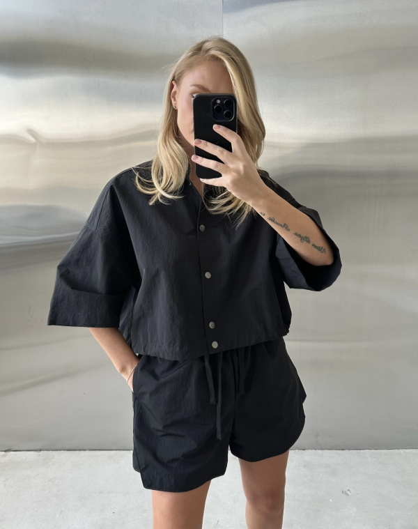 Рубашка плащевая на кулисе