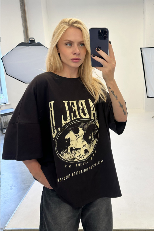 Футболка объемная BROWN