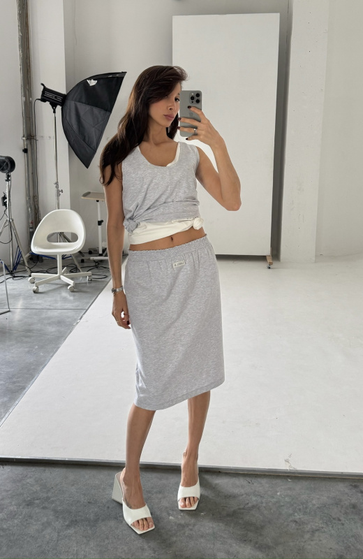 Юбка на резинке GREY Юбка на резинке GREY