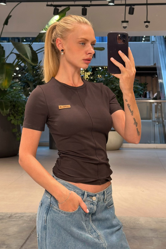 Футболка slim-fit BROWN Футболка slim-fit BROWN