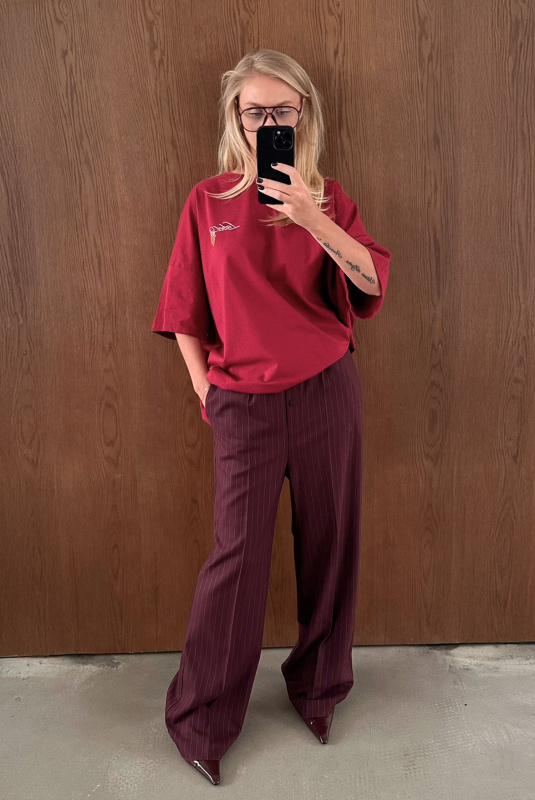 Футболка объемная HRTG BURGUNDY