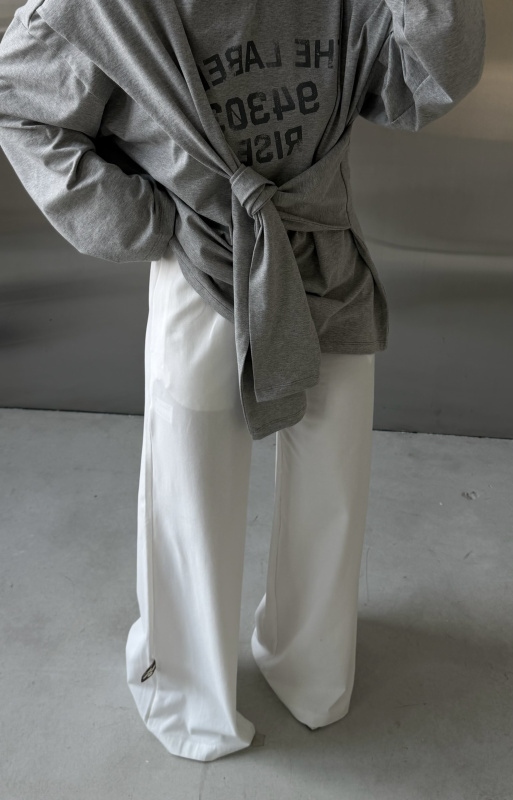 Брюки широкие (молочные)